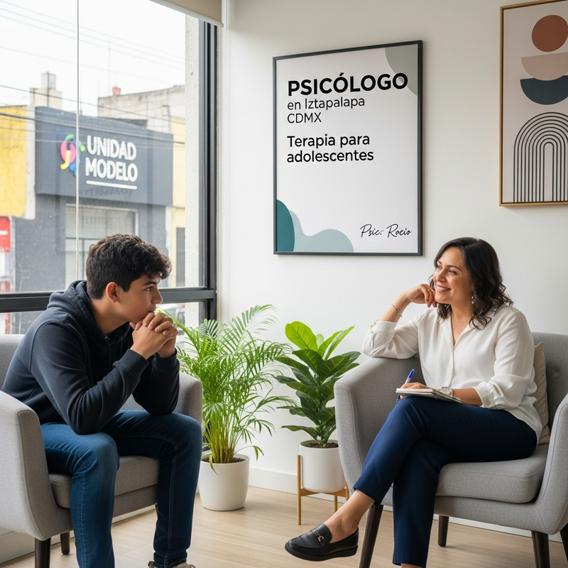 Sala de terapia para adolescentes en Iztapalapa